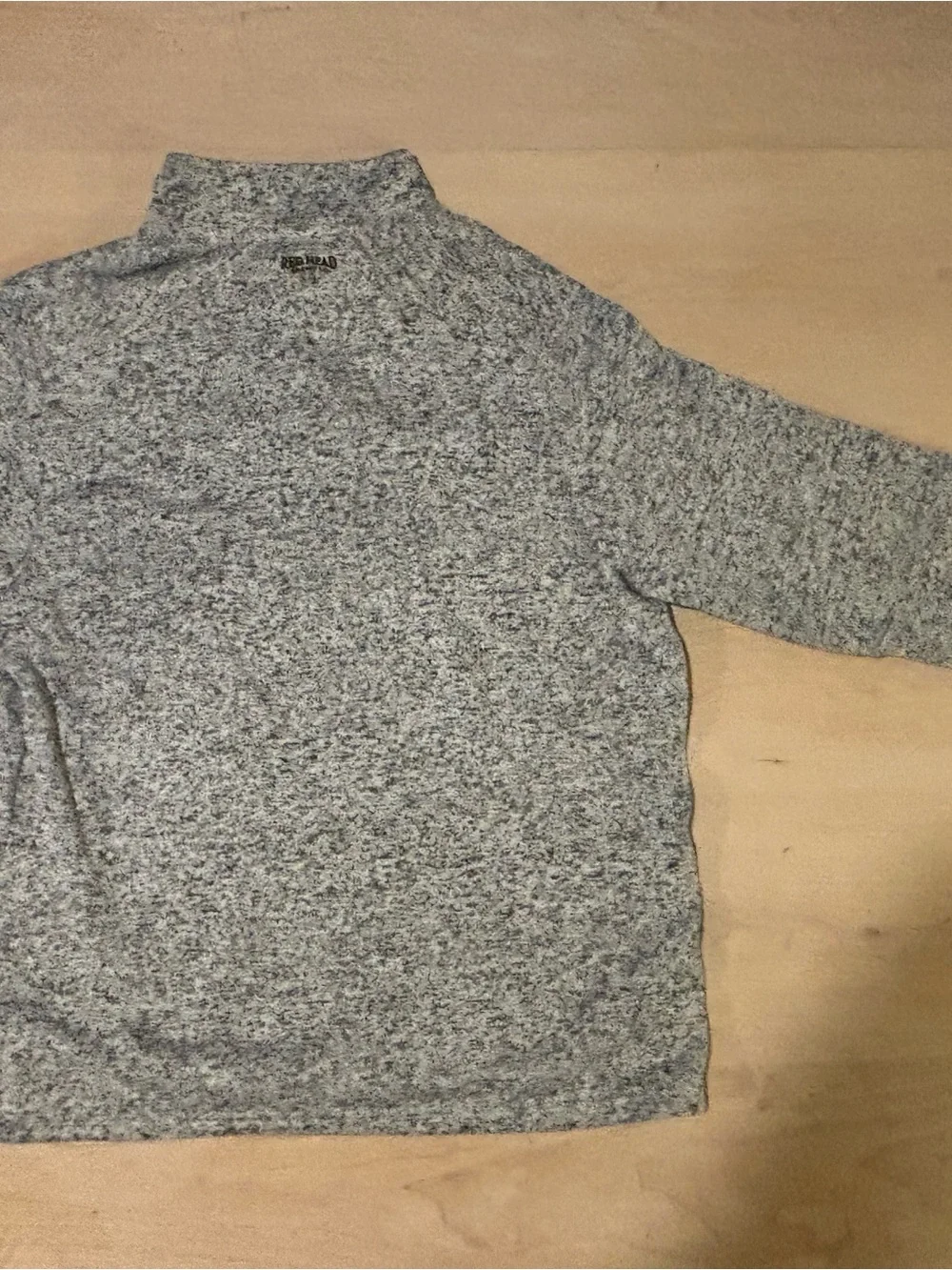 RedHead Men's Heather Gray Knit Shirt Jacket with Button Placket